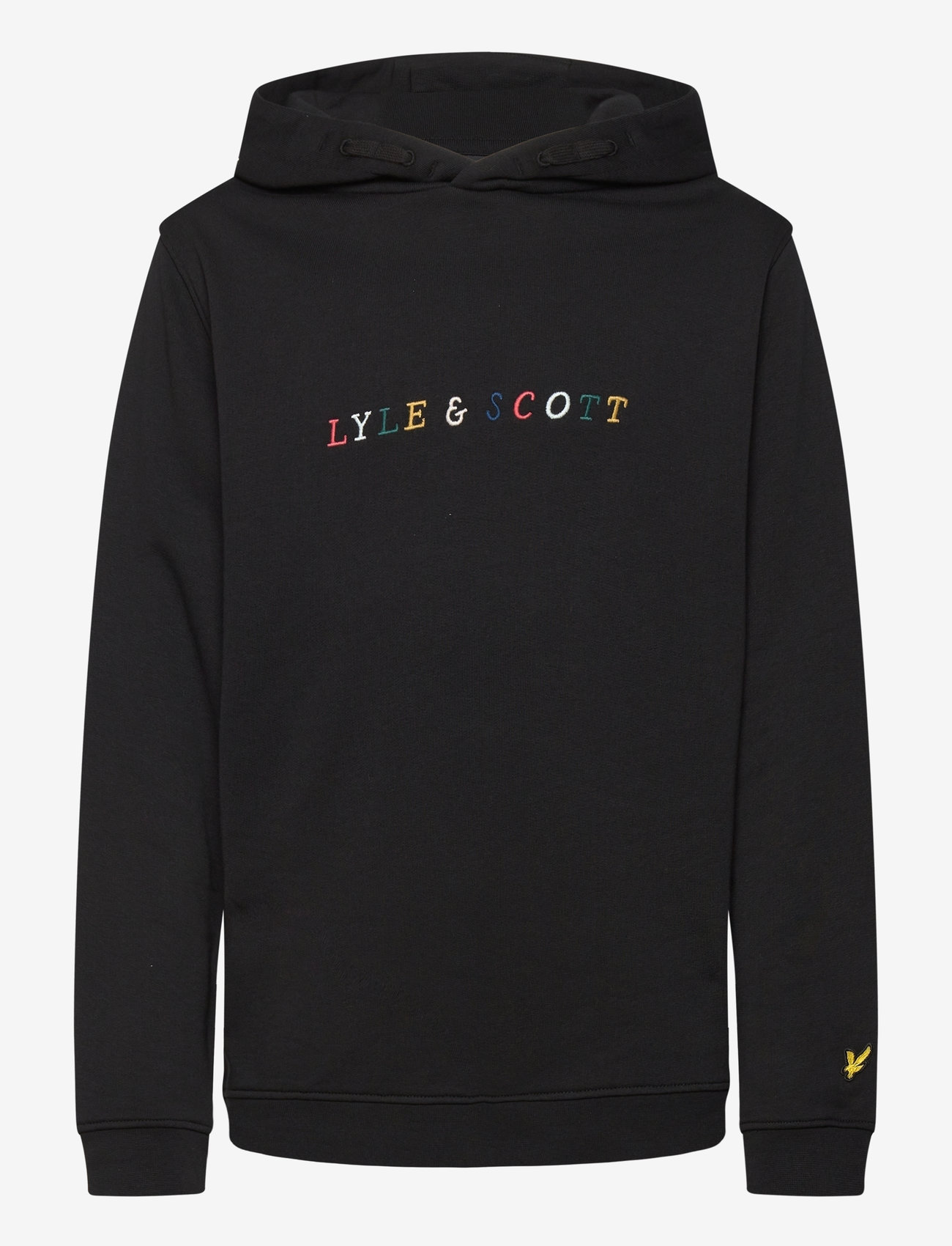 Lyle & Scott - Multi Coloured Embroidery Hoodie - jet black - 0