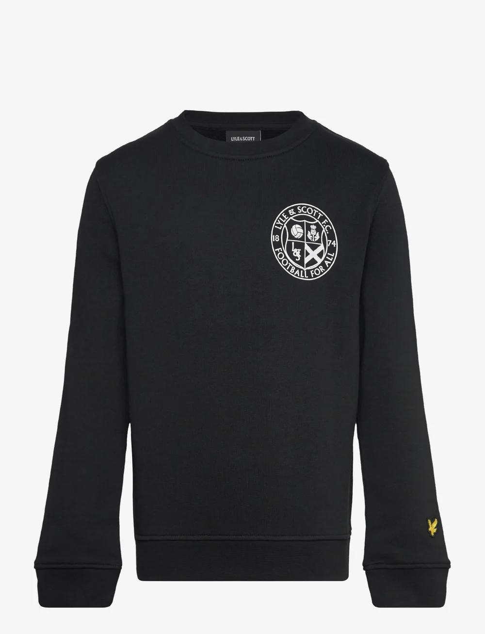Lyle and scott black crew neck sweatshirt hotsell