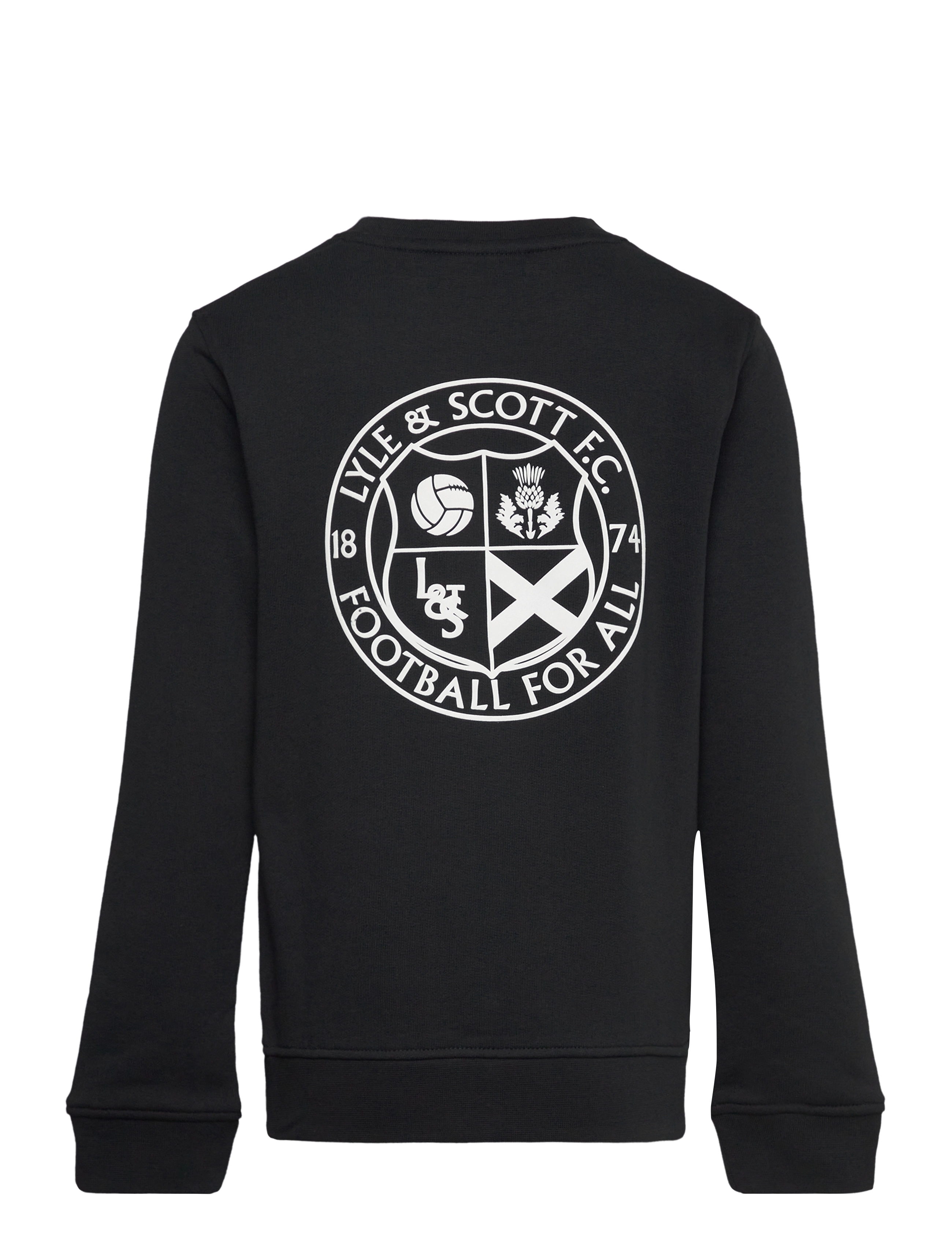 Lyle & Scott - Football Logo Crew Neck Sweatshirt - jet black - 1