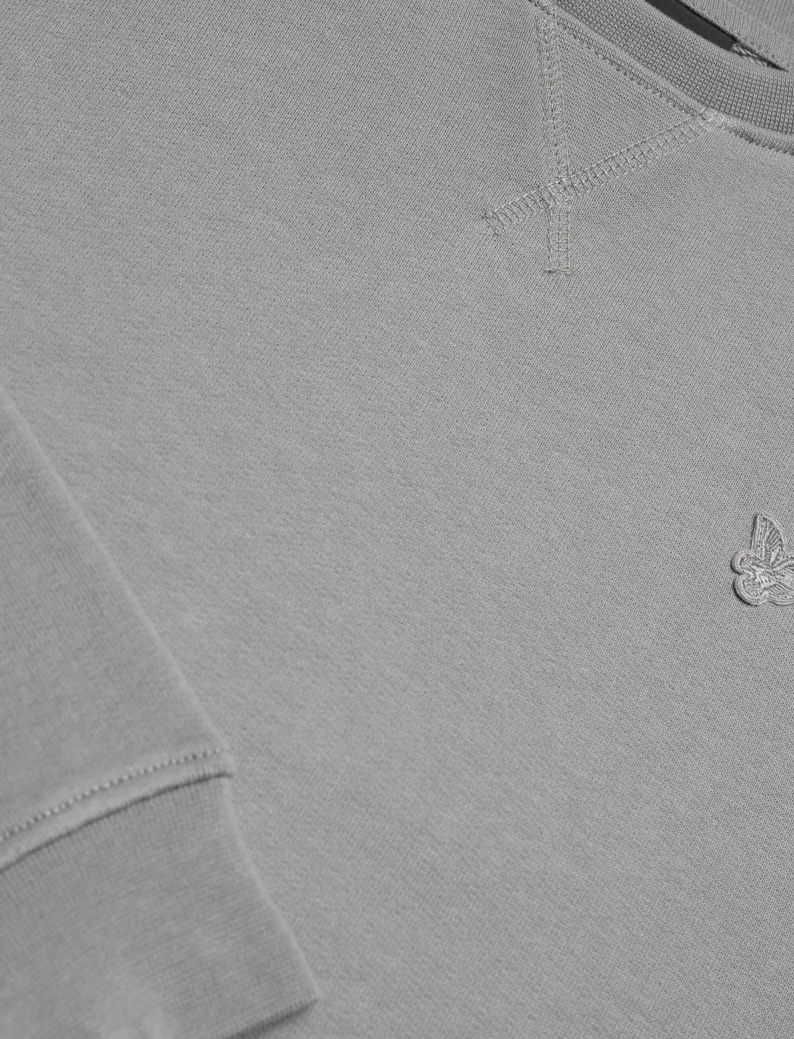Lyle & Scott - Tonal Crew Neck Sweatshirt - sharkskin - 2