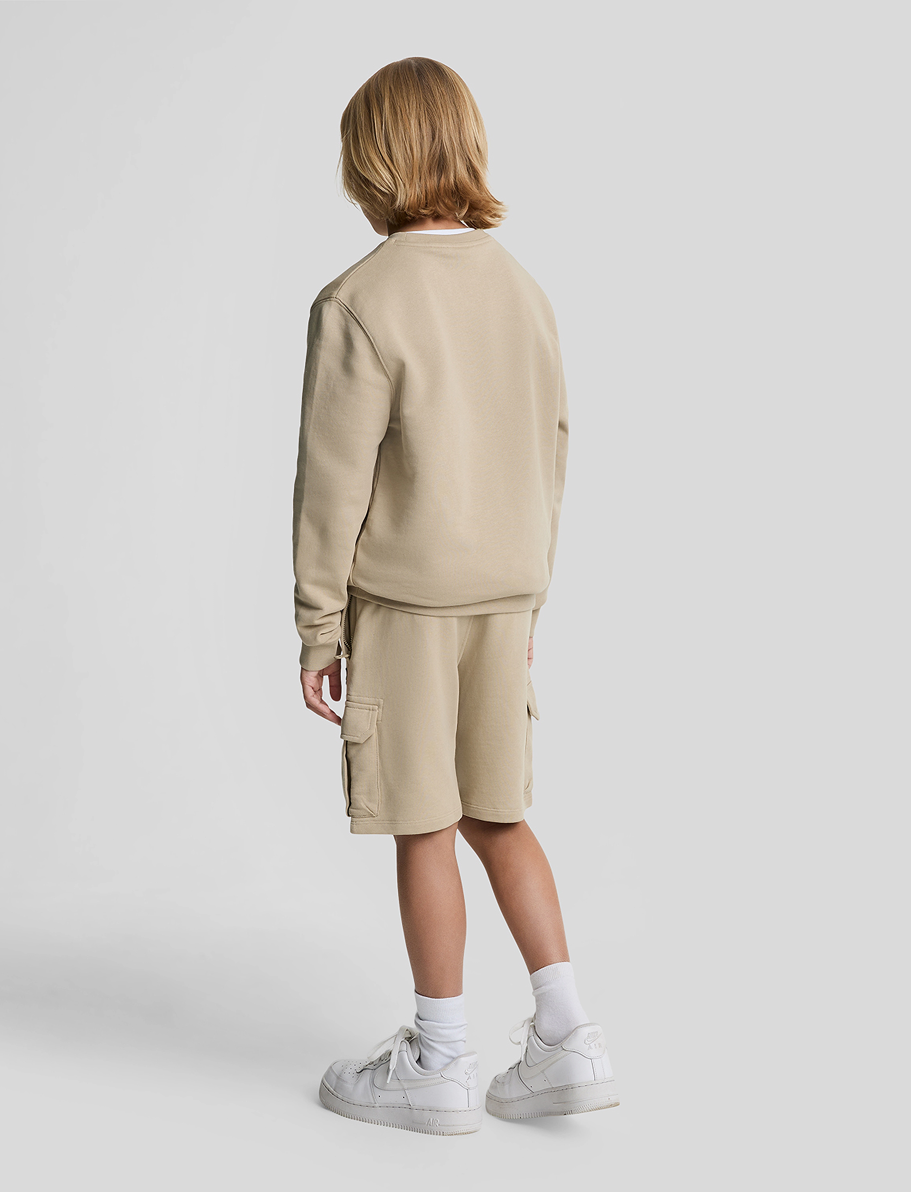 Lyle & Scott - Cargo Sweat Short - z151 stone - 3