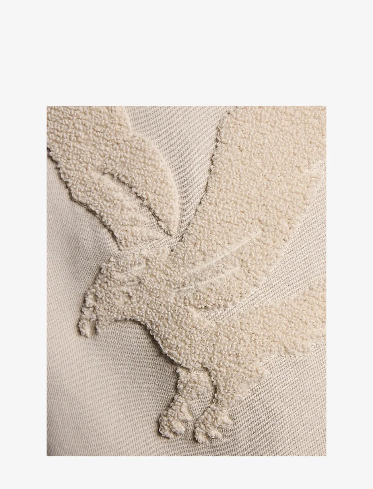 Lyle & Scott - Towelling Eagle Pullover Hoodie - hoodies - putty - 2
