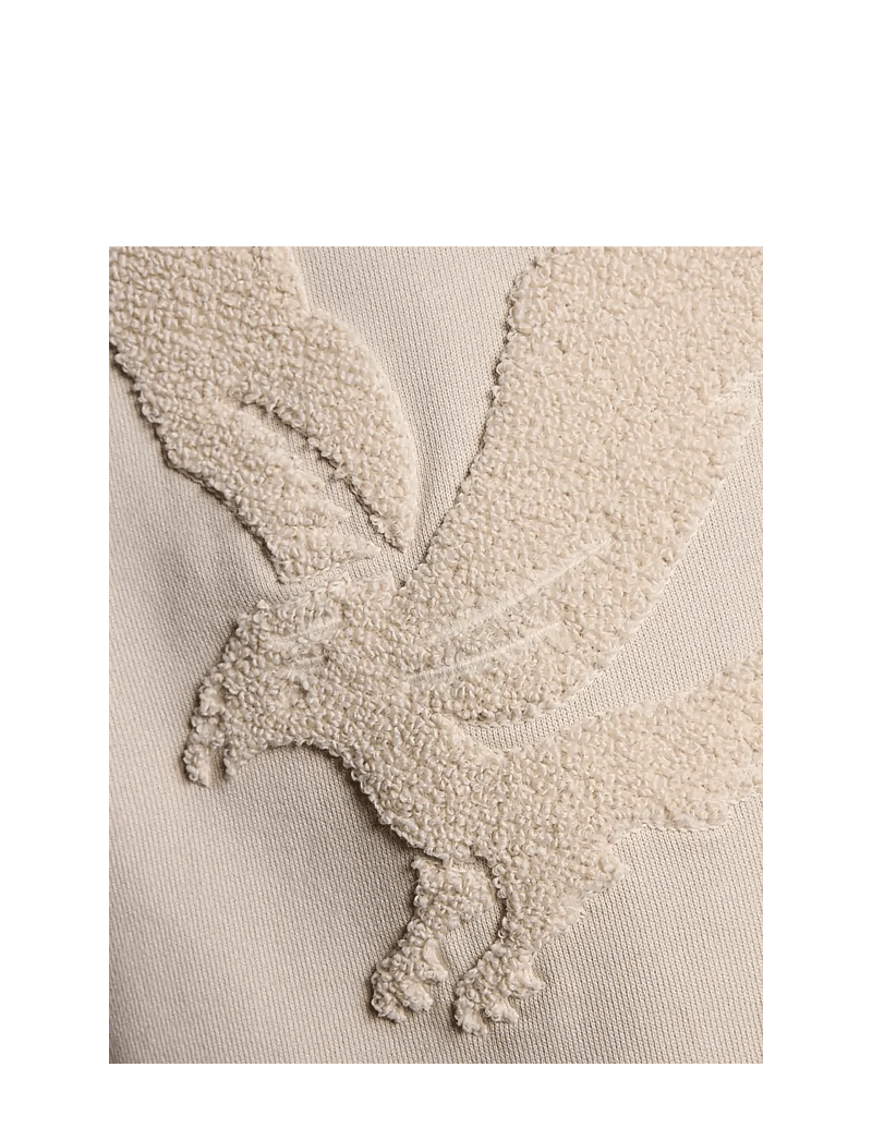 Lyle & Scott - Towelling Eagle Pullover Hoodie - hoodies - putty - 2