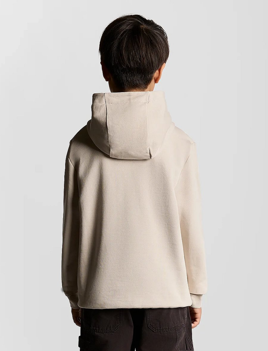 Lyle & Scott - Towelling Eagle Pullover Hoodie - huvtröjor - putty - 3