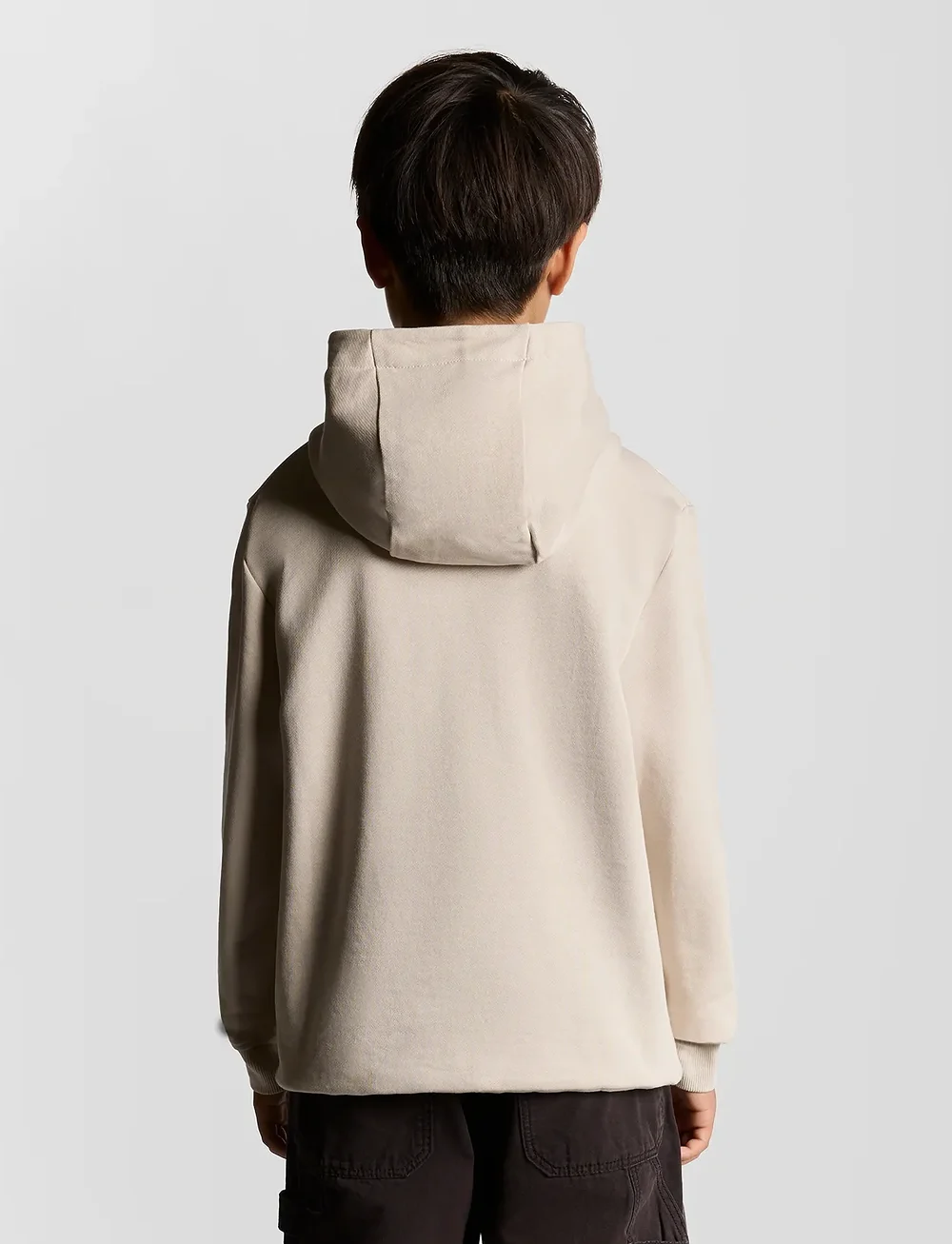 Lyle & Scott - Towelling Eagle Pullover Hoodie - hættetrøjer - w503 putty - 3