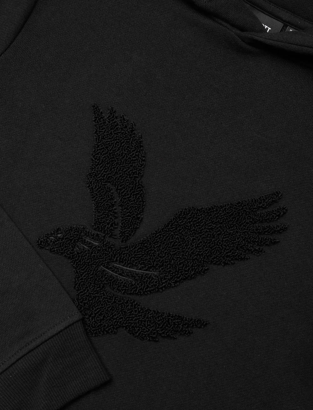 Lyle & Scott - Towelling Eagle Pullover Hoodie - kapuzenpullover - z865 jet black - 2