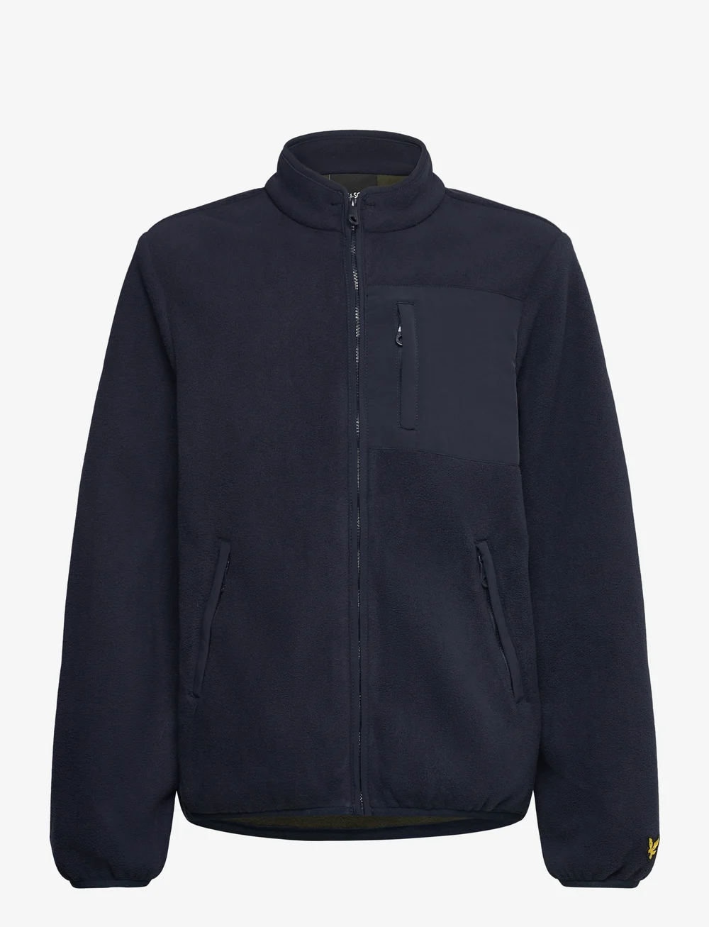 Lyle & Scott - Nylon Trim Polar Fleece - fleecejacken - z271 dark navy - 0