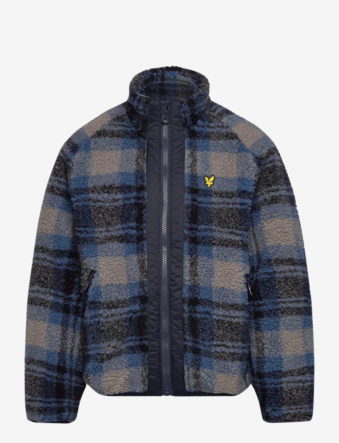 Lyle & Scott - Jacquard Sherpa Fleece - fliisjakid - z99 navy - 0