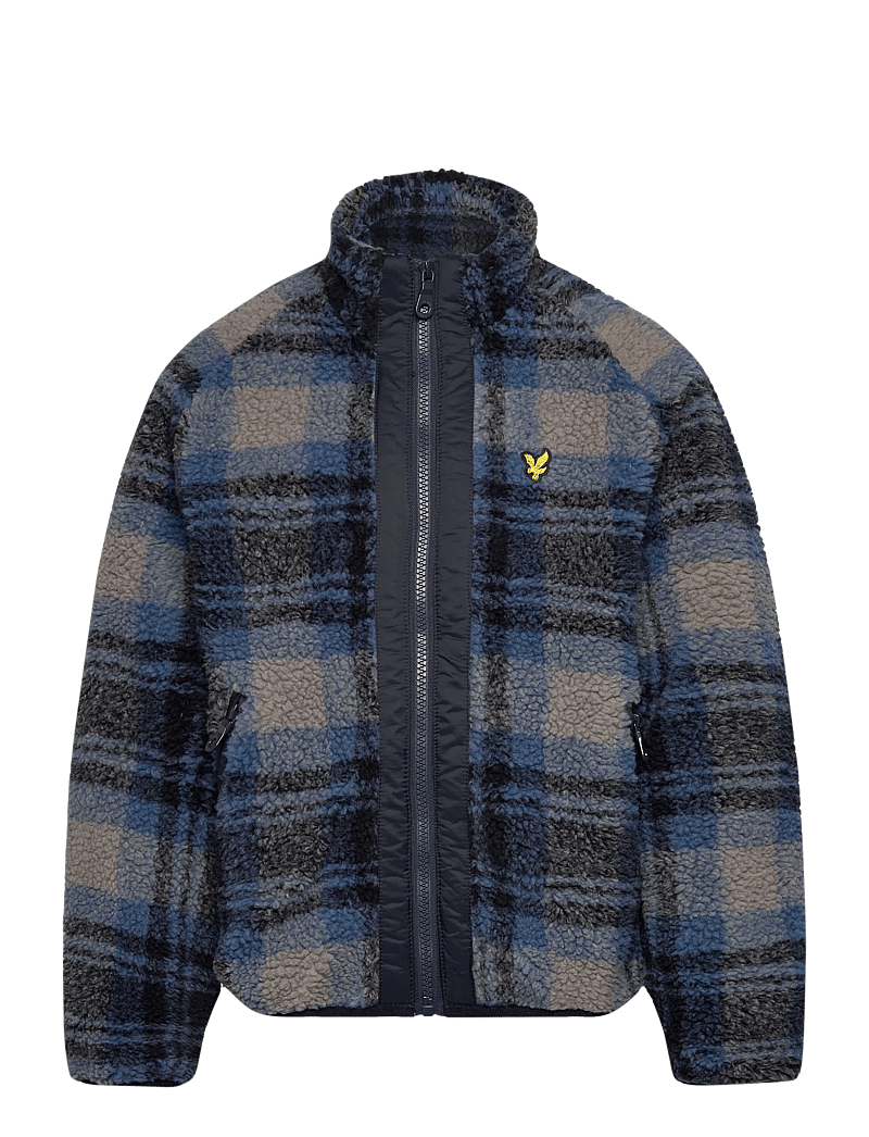 Lyle & Scott - Jacquard Sherpa Fleece - fliisjakid - z99 navy - 0