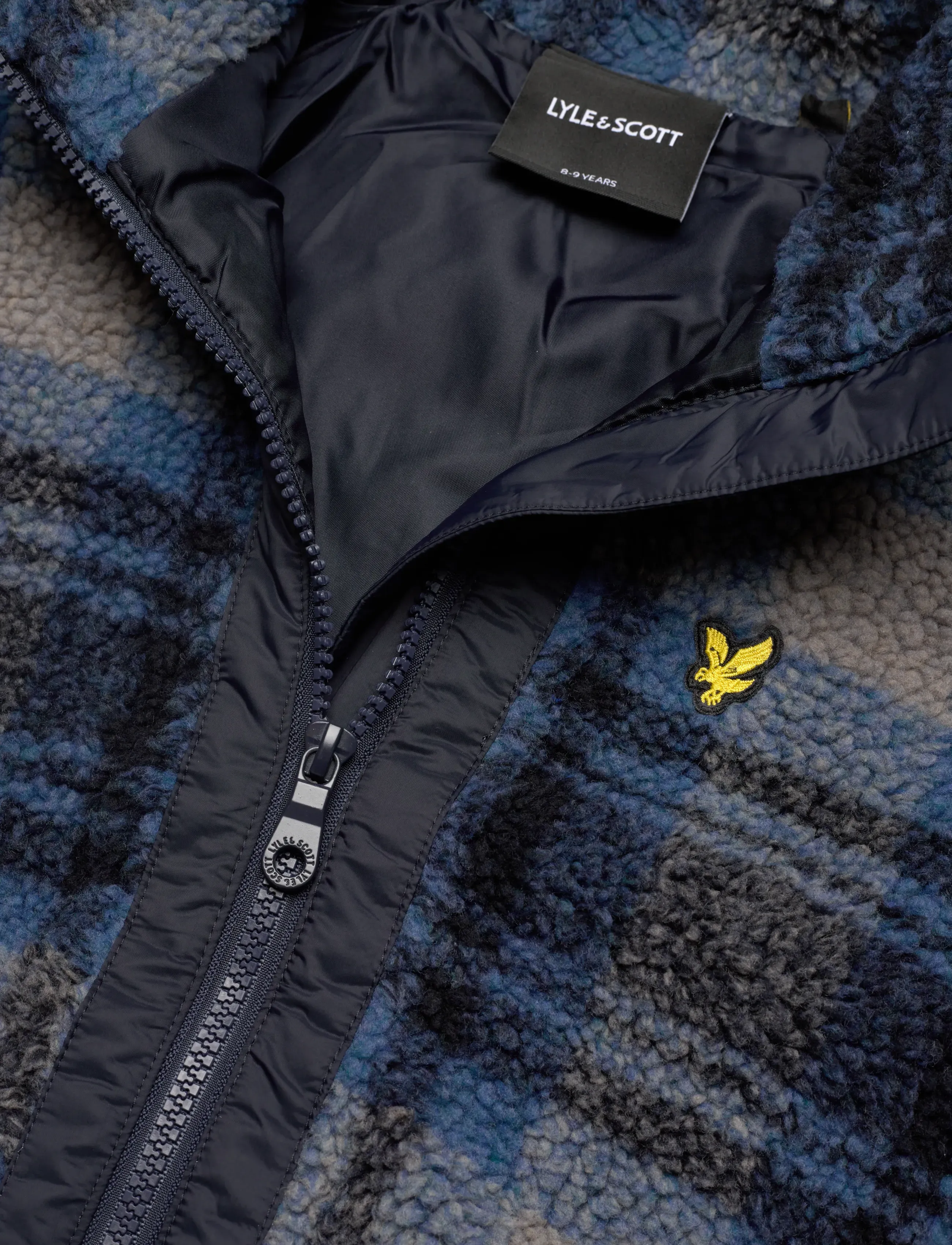 Lyle & Scott - Jacquard Sherpa Fleece - fleece jas - z99 navy - 2