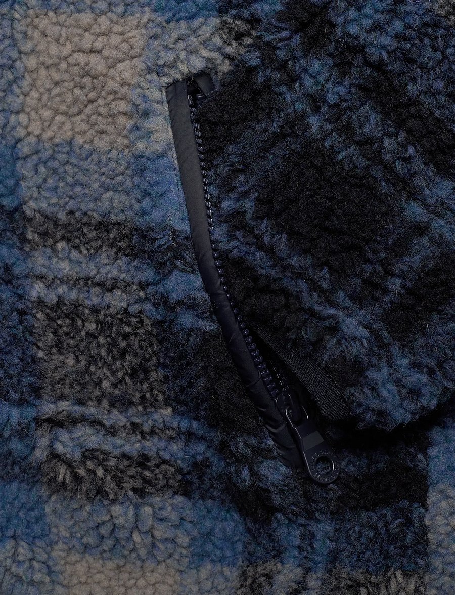 Lyle & Scott - Jacquard Sherpa Fleece - fleecejacken - z99 navy - 3