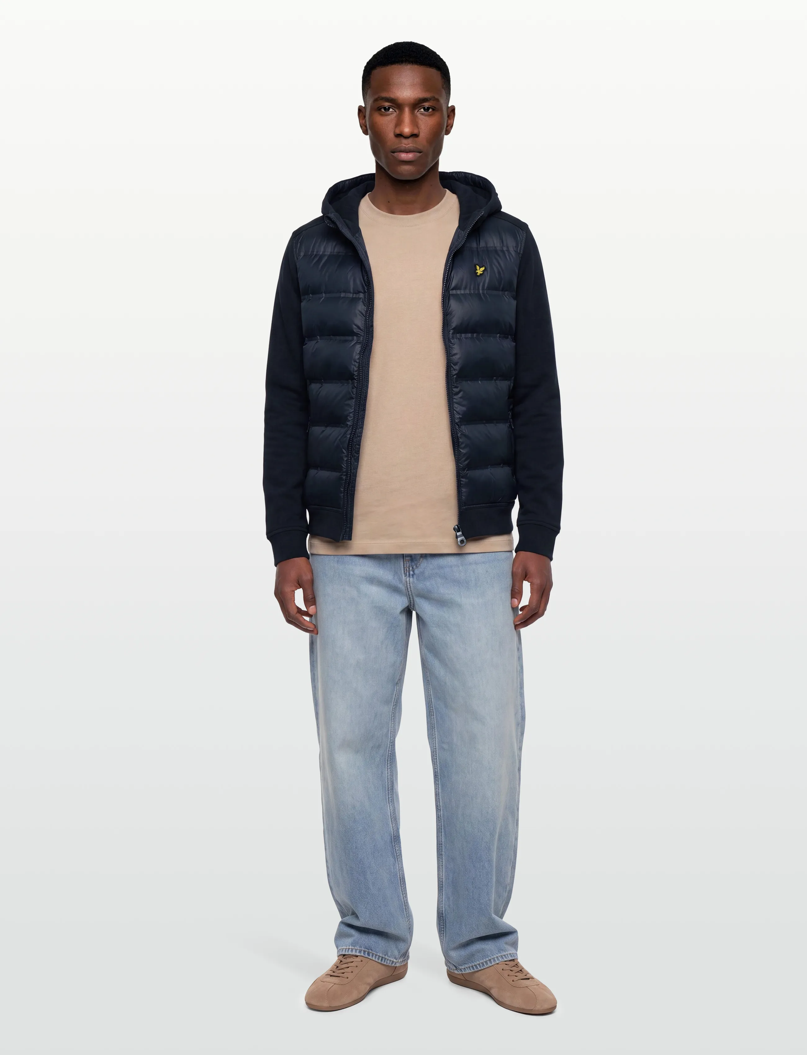 Lyle & Scott Hybrid Hoodie - Kapuzenpullover - DARK NAVY / navy