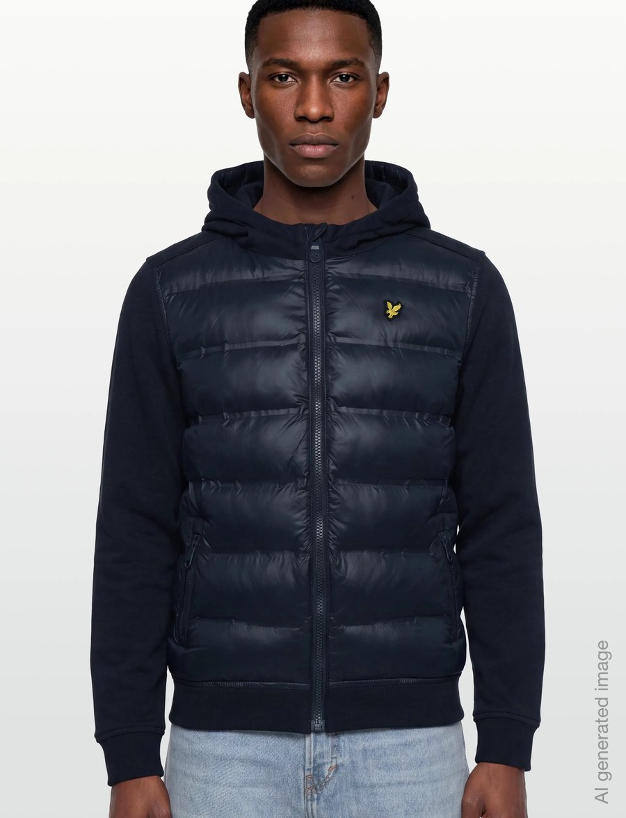 Lyle & Scott - Hybrid Hoodie - kapuutsiga pusad - dark navy - 3