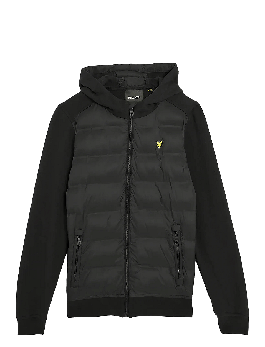 Lyle & Scott - Hybrid Hoodie - kapuzenpullover - jet black - 0