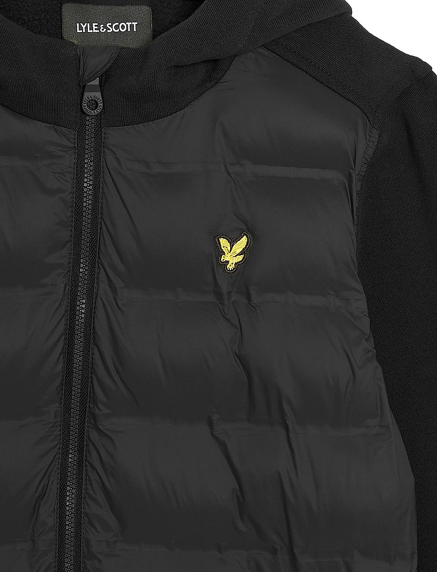 Lyle & Scott - Hybrid Hoodie - kapuzenpullover - jet black - 2