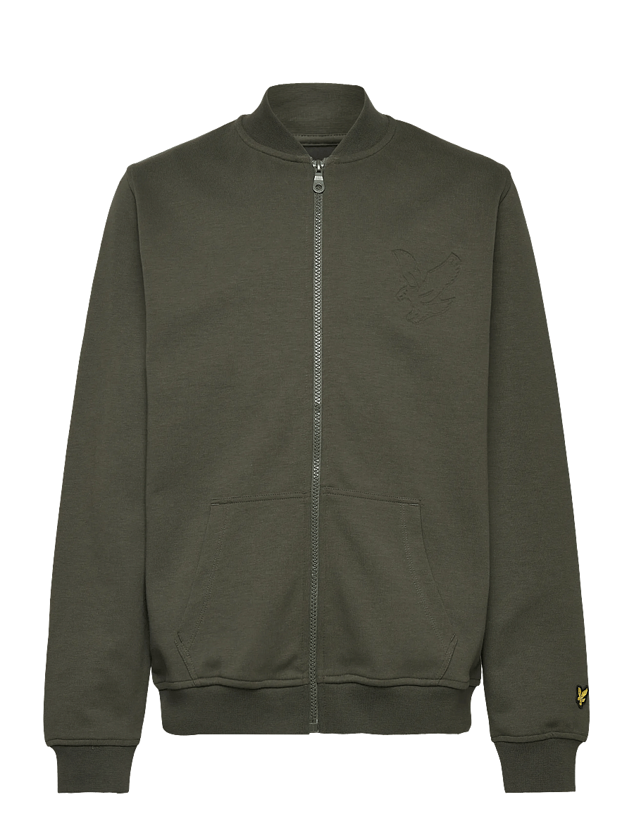 Lyle & Scott - Embossed Eagle Track Jacket - kapuzenpullover - x848 deep depths - 0