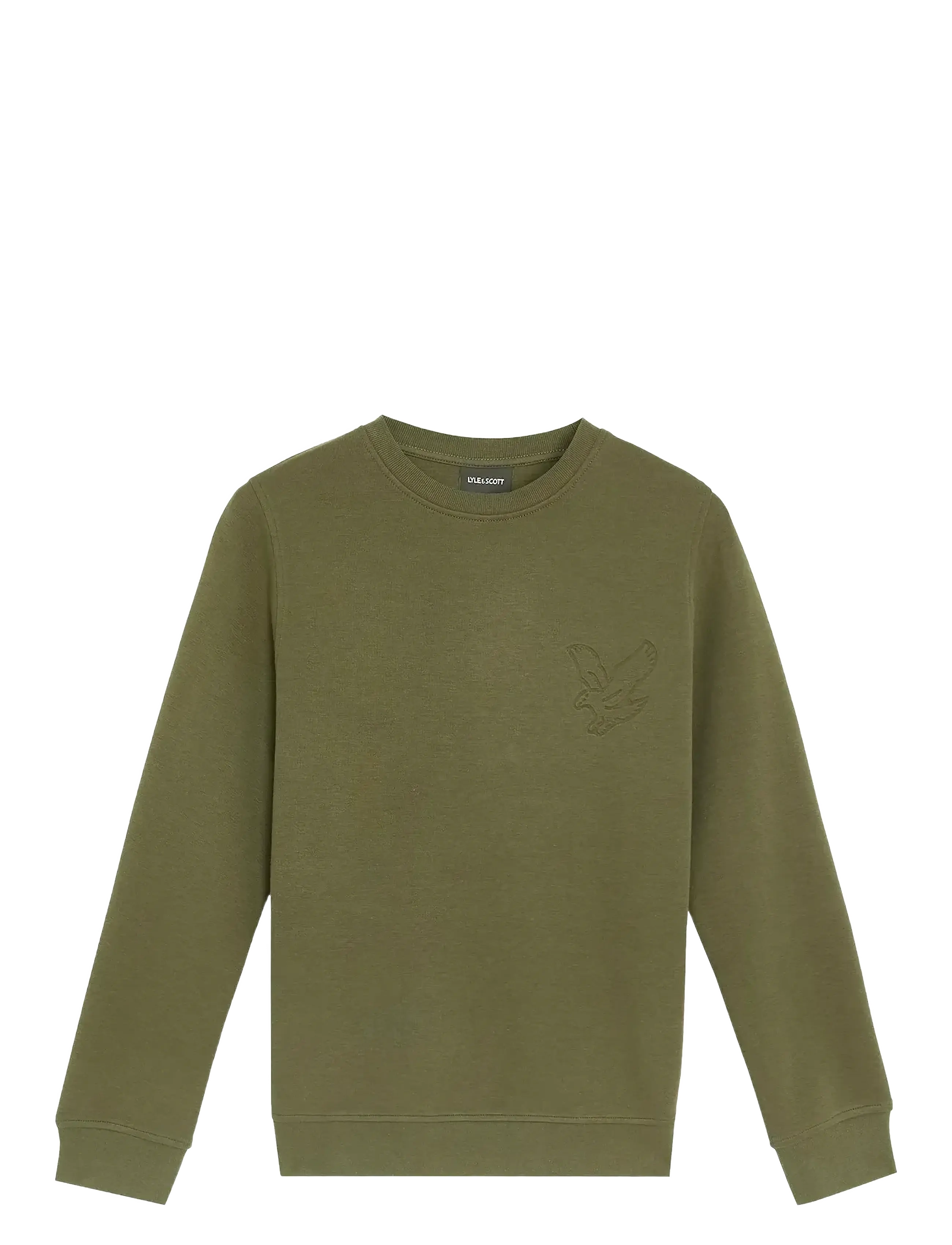 LYLE & SCOTT Embossed Eagle Crew Neck Grün - 152-158 - Kinder