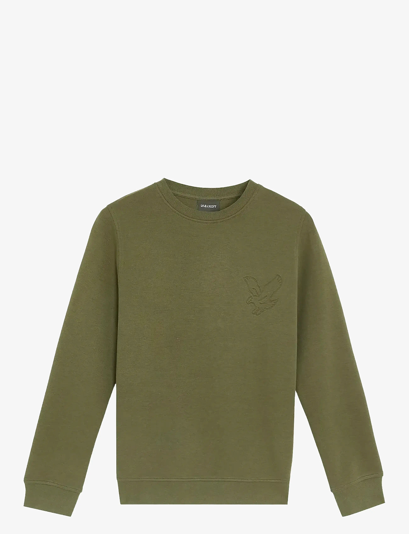 Lyle & Scott - Embossed Eagle Crew Neck - sweatshirts - deep depths - 1