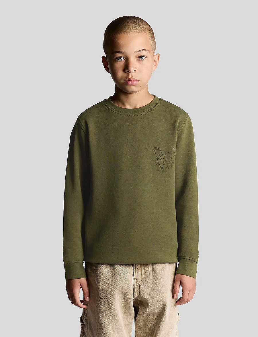 Lyle & Scott - Embossed Eagle Crew Neck - sweatshirts - x848 deep depths - 0