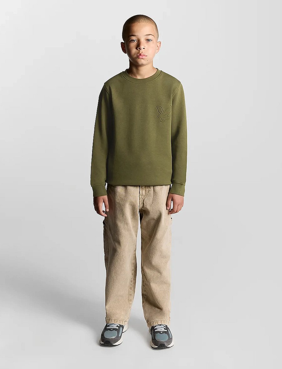 Lyle & Scott - Embossed Eagle Crew Neck - sweatshirts - x848 deep depths - 3
