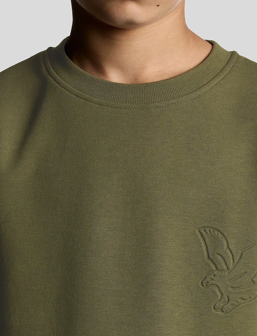 Lyle & Scott - Embossed Eagle Crew Neck - sweatshirts - x848 deep depths - 4