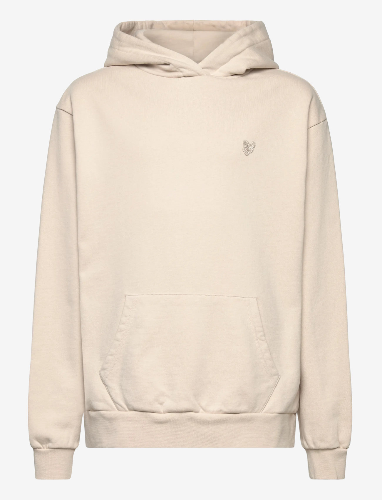 Lyle & Scott - Heavy Weight Drop Shoulder Hoodie - hættetrøjer - w503 putty - 0
