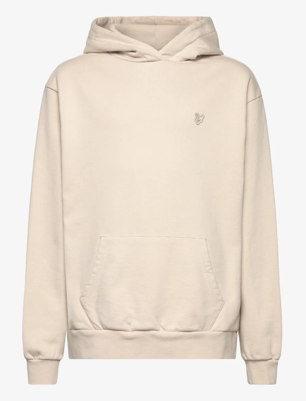 Lyle & Scott - Heavy Weight Drop Shoulder Hoodie - huvtröjor - w503 putty - 0