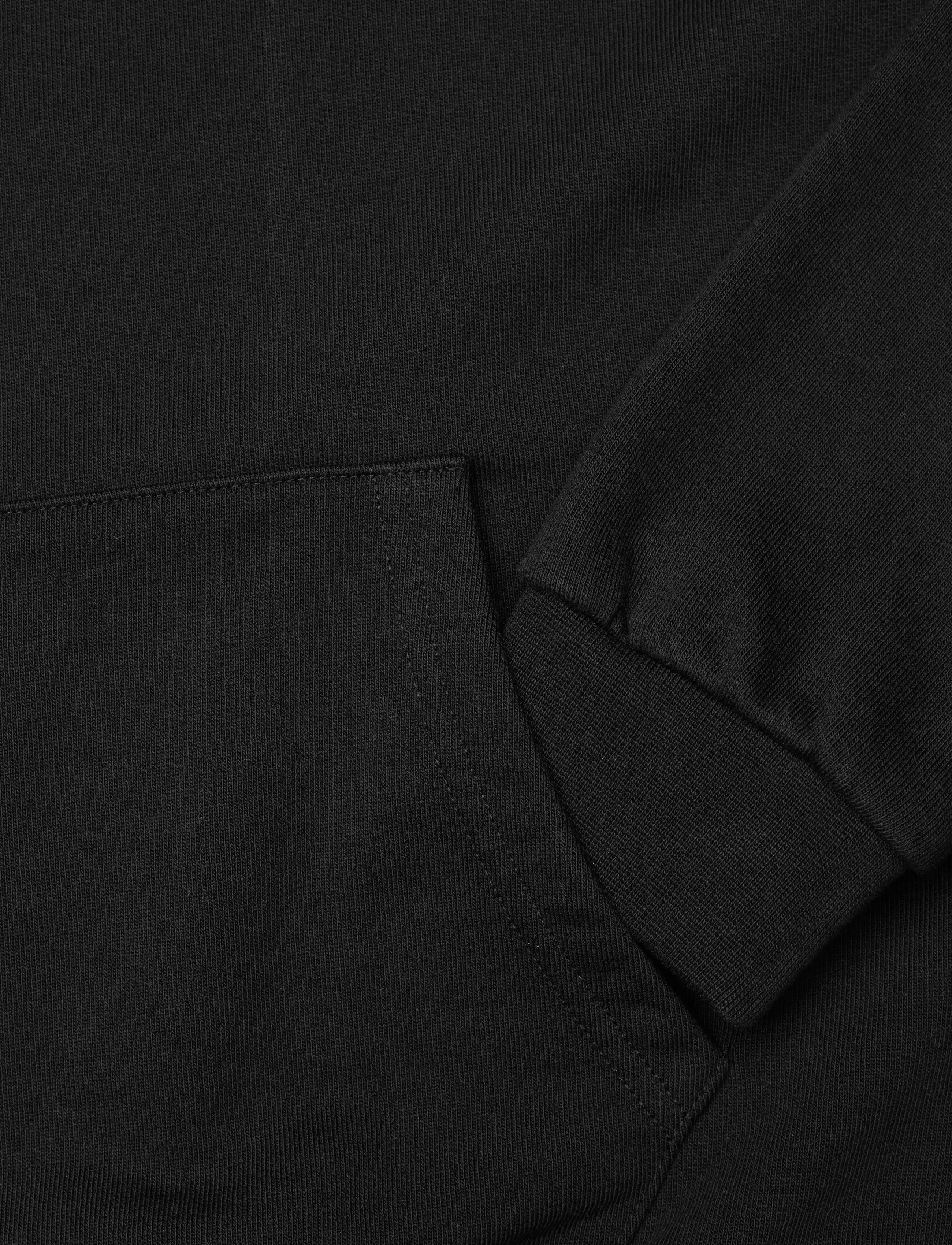 Lyle & Scott - Heavy Weight Drop Shoulder Hoodie - z865 jet black - 3