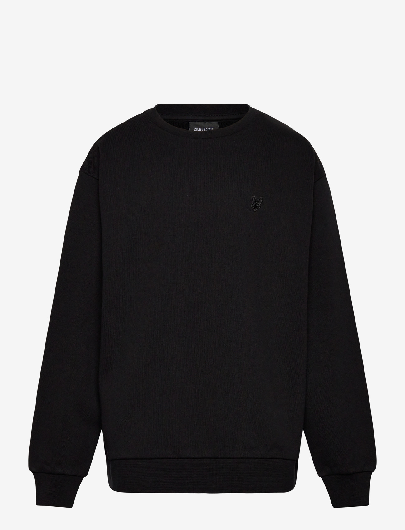 Lyle & Scott - Heavy Weight Drop Shoulder Crew - sweatshirts - z865 jet black - 0