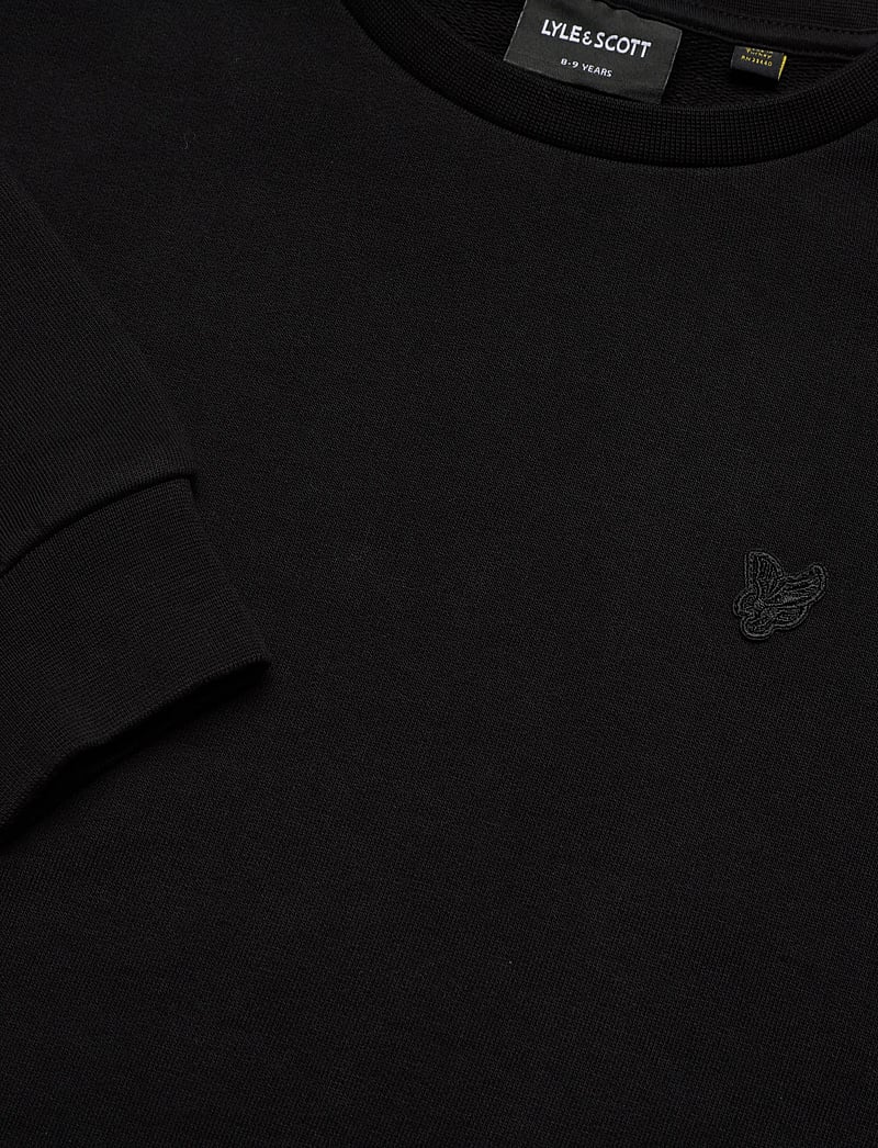 Lyle & Scott - Heavy Weight Drop Shoulder Crew - sweatshirts - z865 jet black - 2