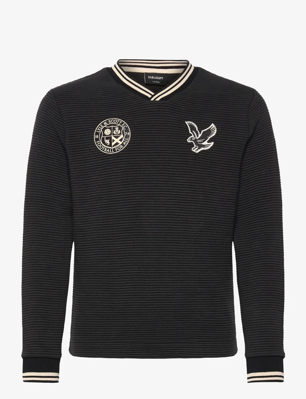 Lyle & Scott - Football Sweatshirt - sportoberteile - z865 jet black - 0