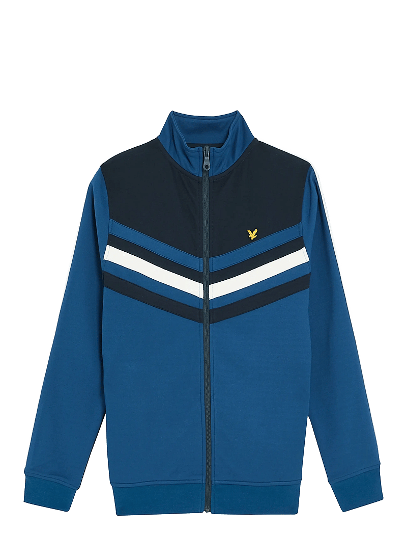 Lyle & Scott - Colour Block Track Jacket - sweatshirts - z271 dark navy - 0