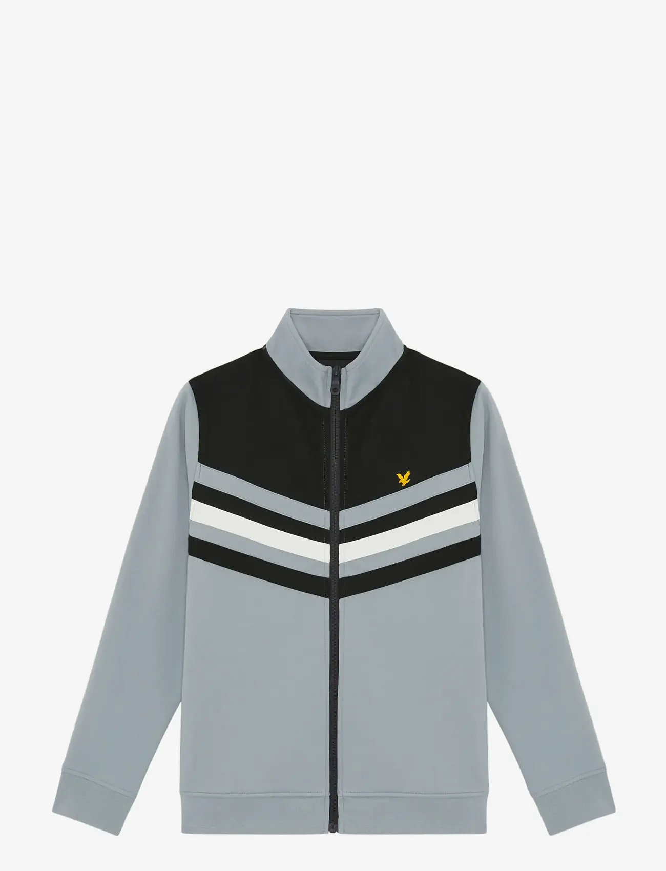 Lyle & Scott - Colour Block Track Jacket - sweatshirts - z865 jet black - 1