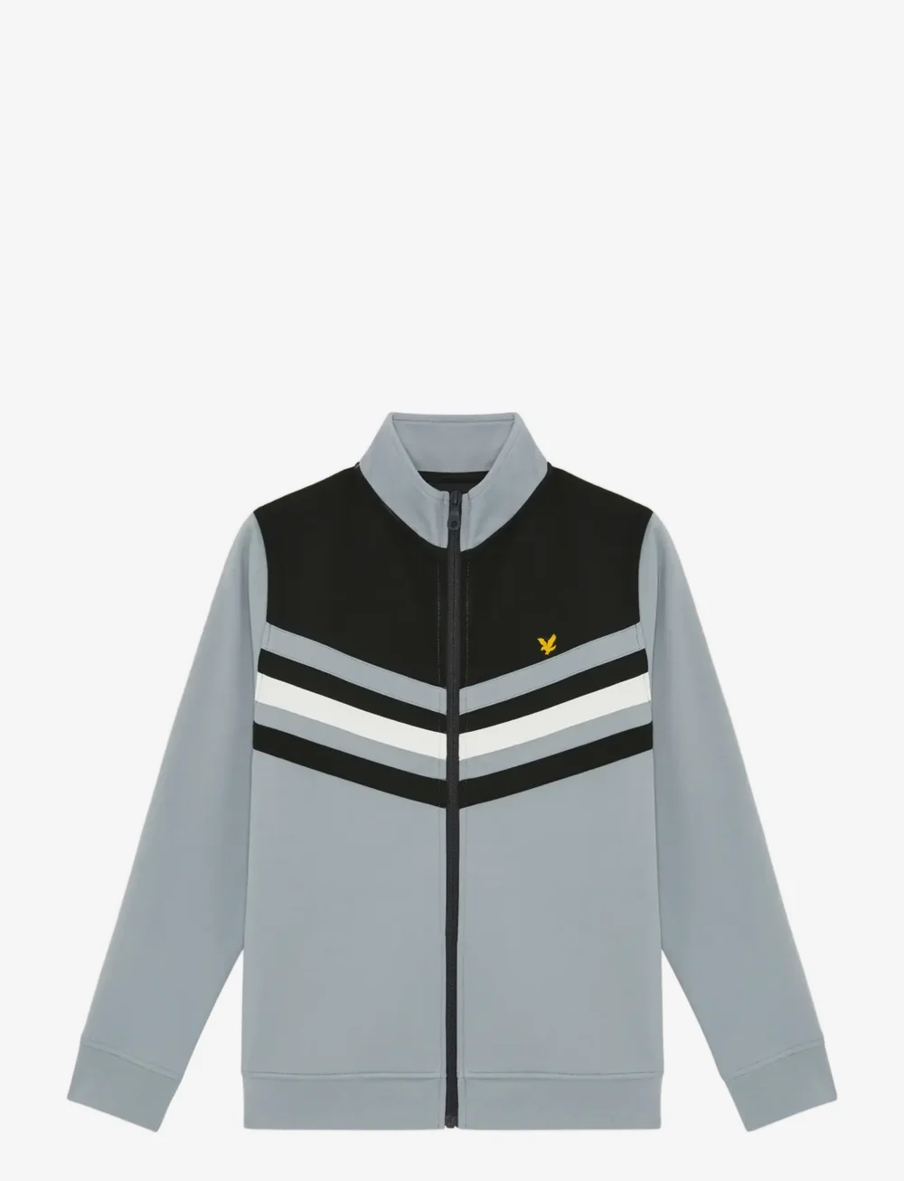 Lyle & Scott - Colour Block Track Jacket - sweatshirts - z865 jet black - 1