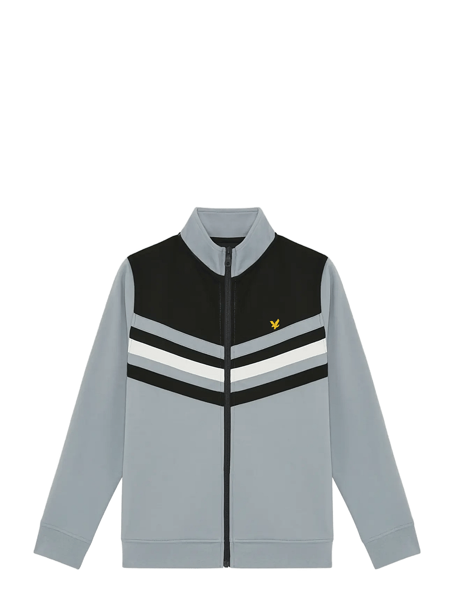 Lyle & Scott - Colour Block Track Jacket - sweatshirts - z865 jet black - 1
