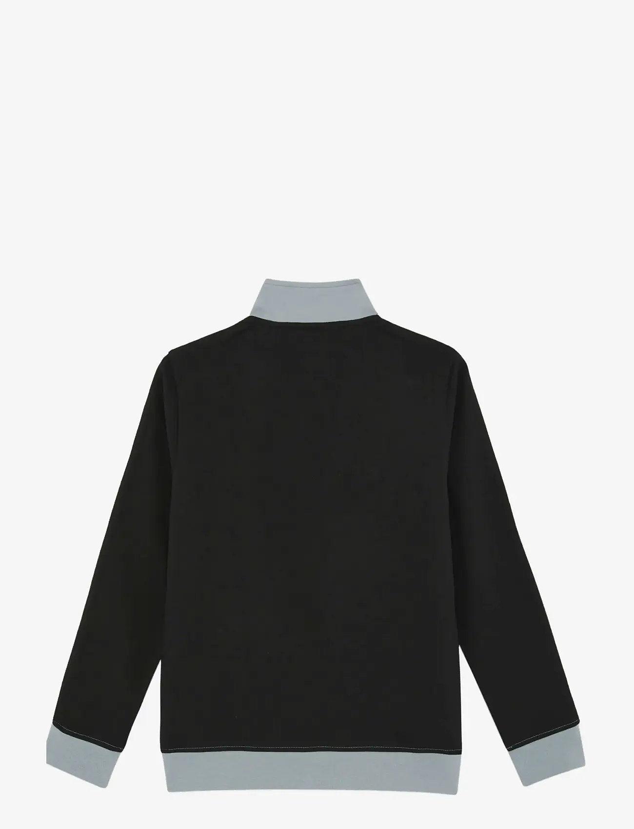 Lyle & Scott - Colour Block Track Jacket - sweatshirts - z865 jet black - 2