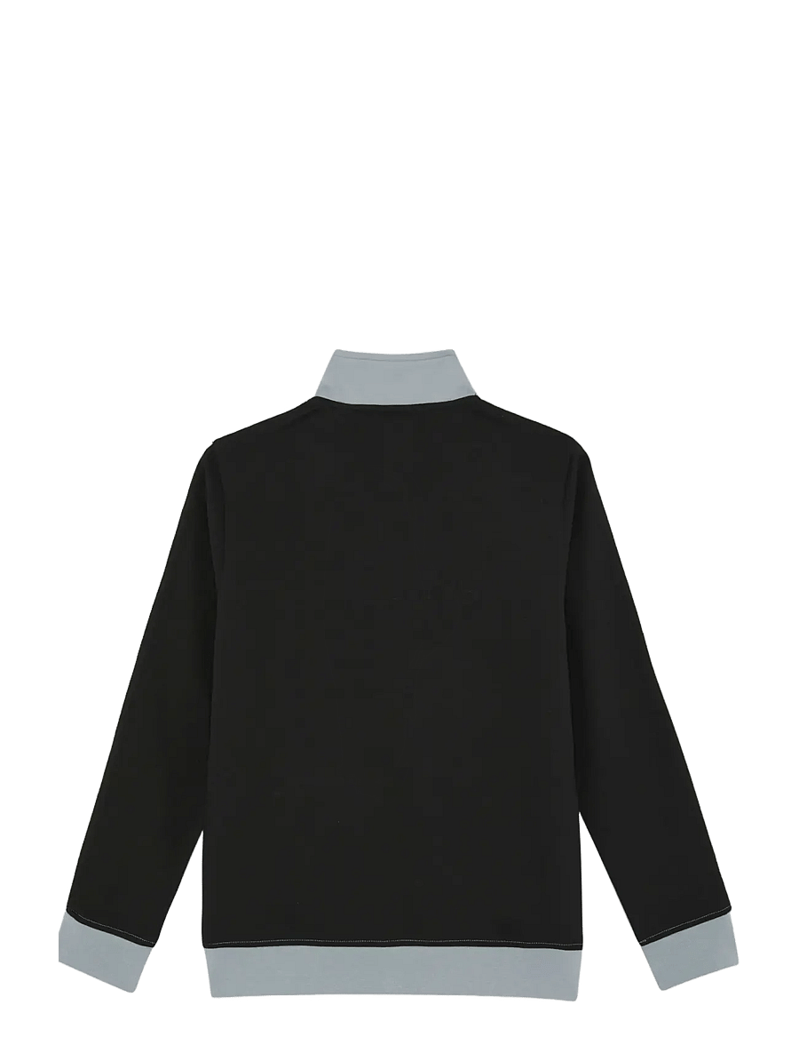 Lyle & Scott - Colour Block Track Jacket - sweatshirts - z865 jet black - 2