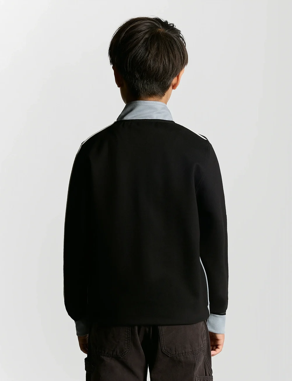 Lyle & Scott - Colour Block Track Jacket - sweatshirts - z865 jet black - 3