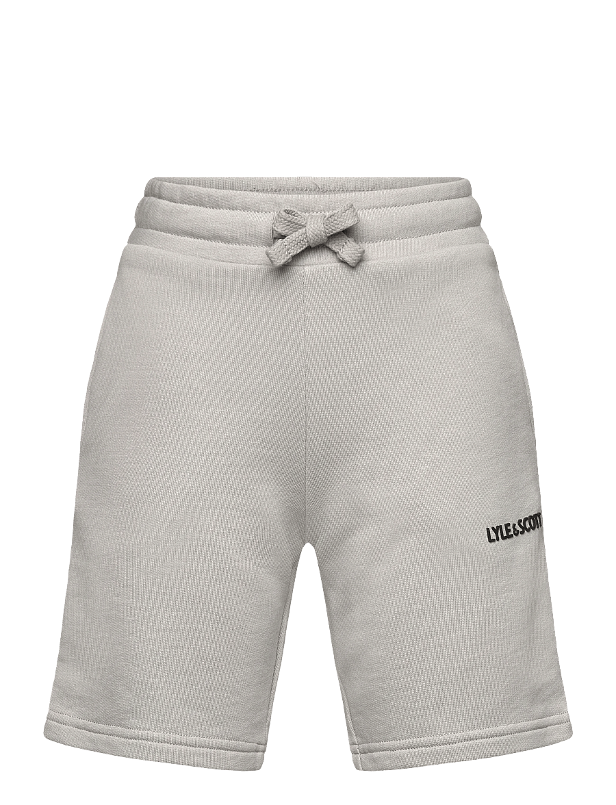Lyle & Scott - Logo Print Sweat Short - sweatshorts - w742 cold grey - 1