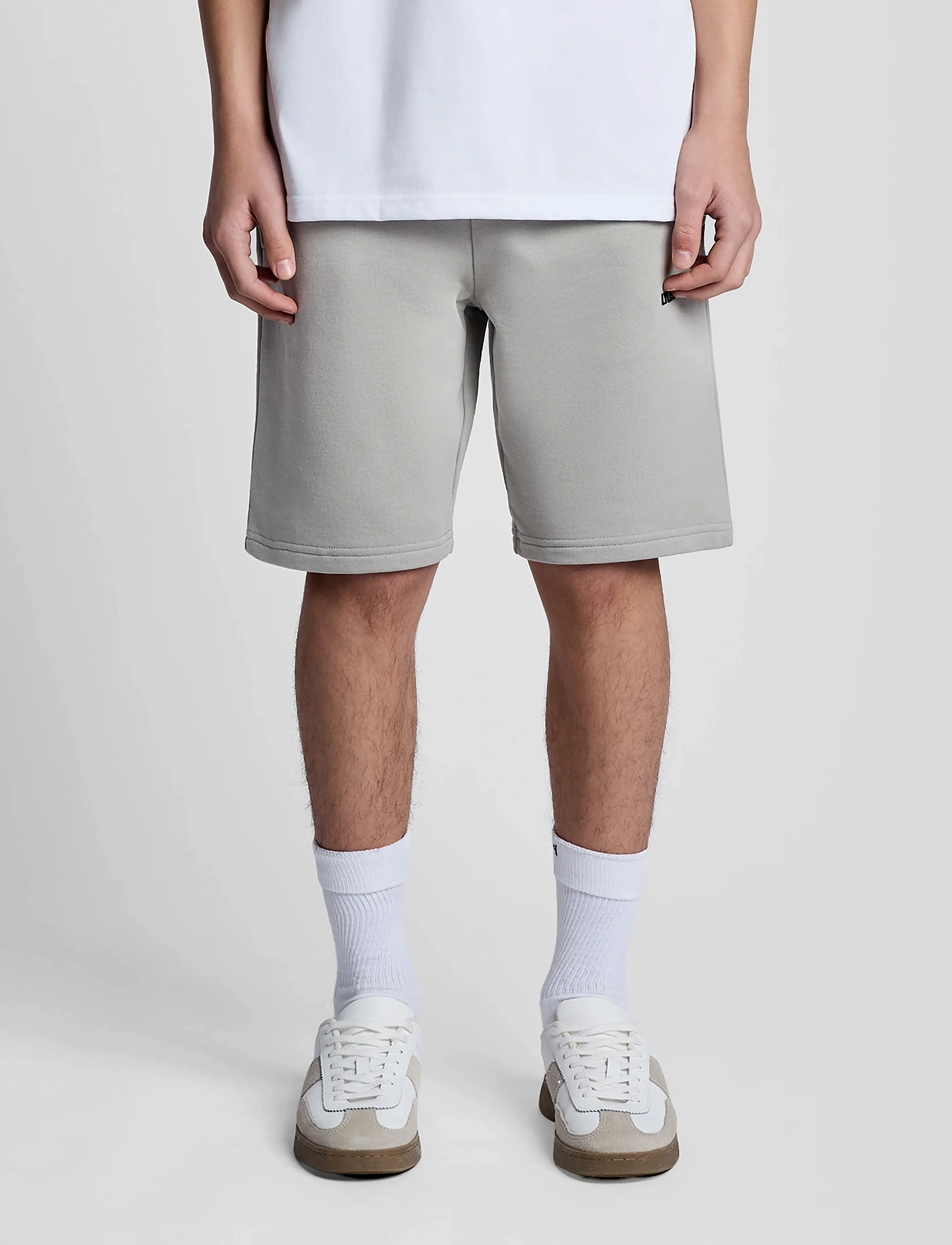 Lyle & Scott Logo Print Sweat Short, 152-158, Shorts, Grau - Kinder