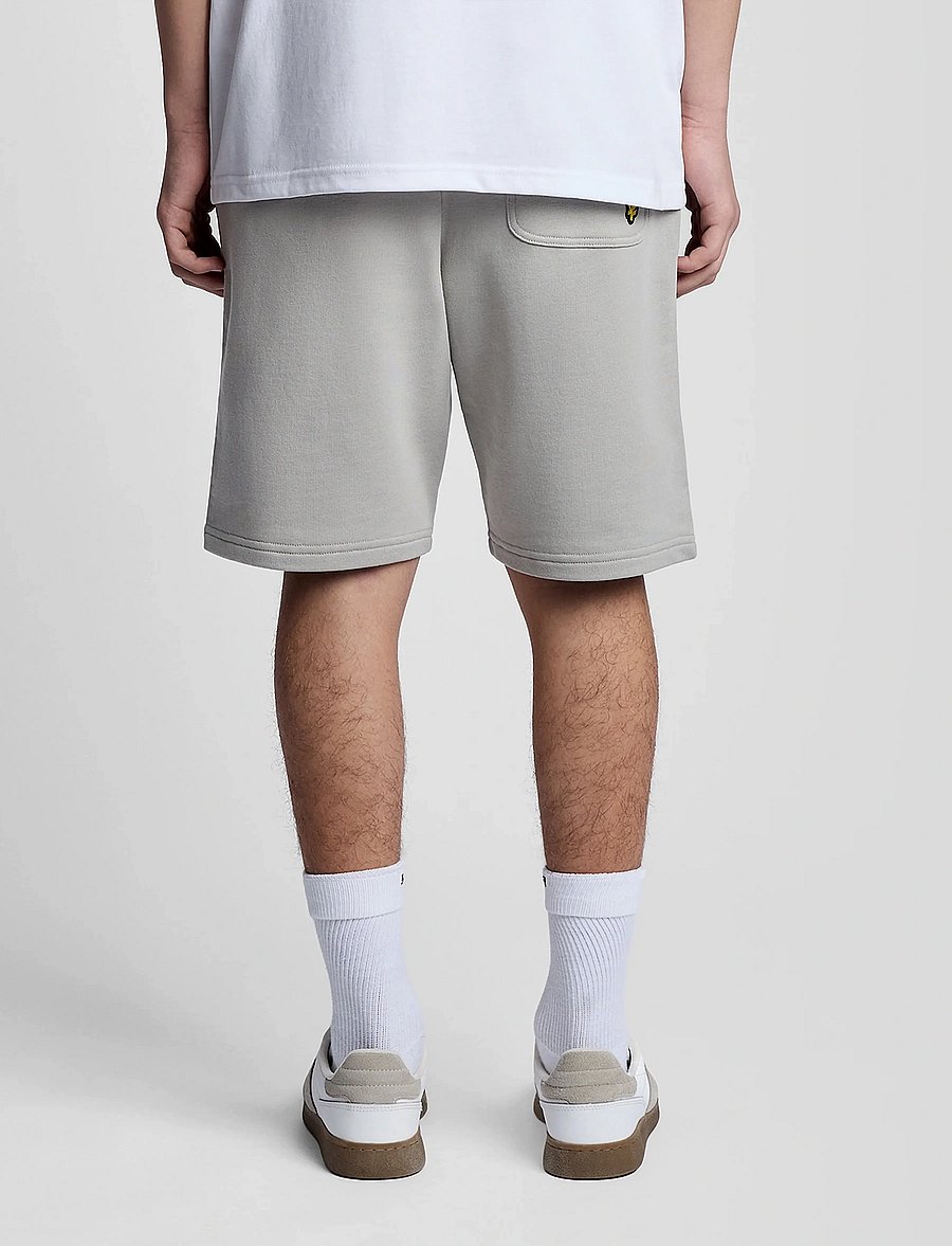 Lyle & Scott - Logo Print Sweat Short - sweatshorts - w742 cold grey - 3