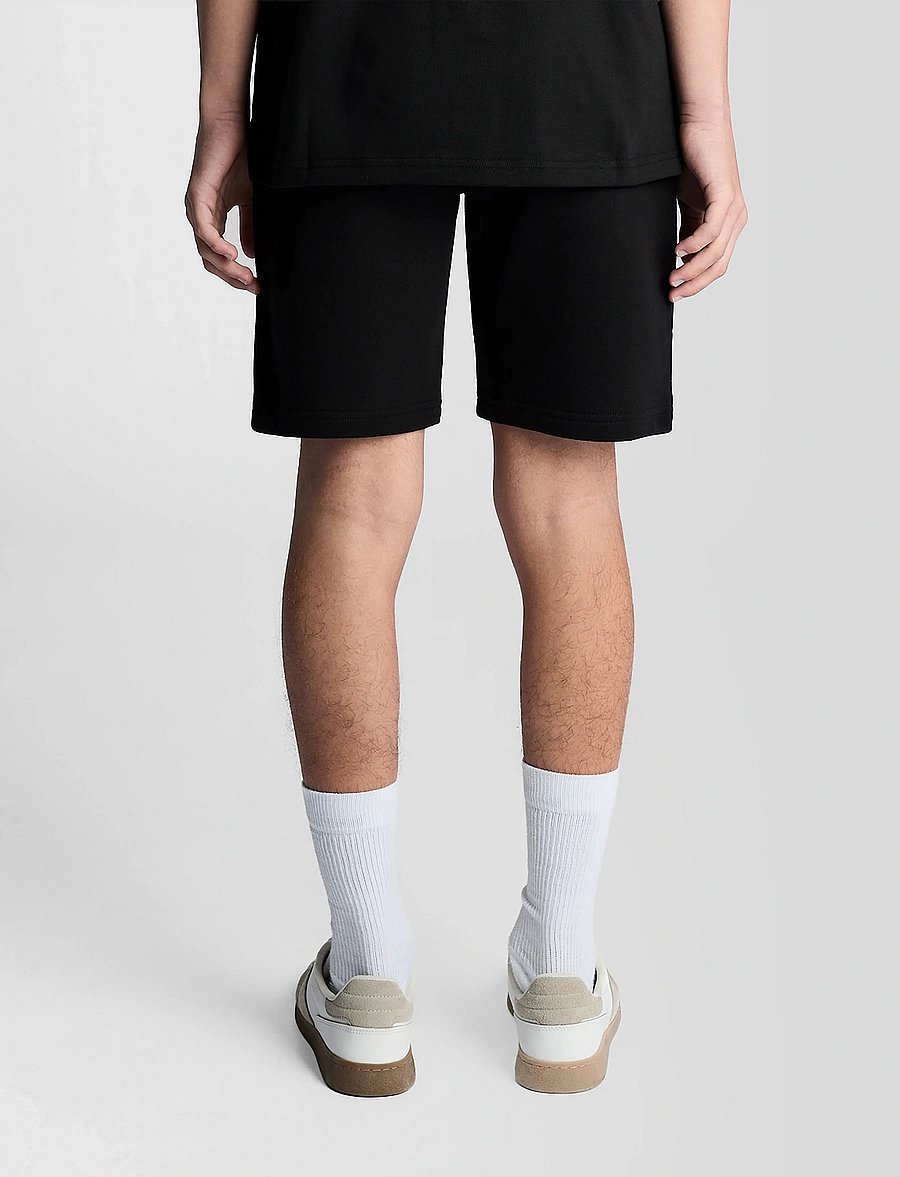 Lyle & Scott - Logo Print Sweat Short - mjukisshorts - z865 jet black - 4