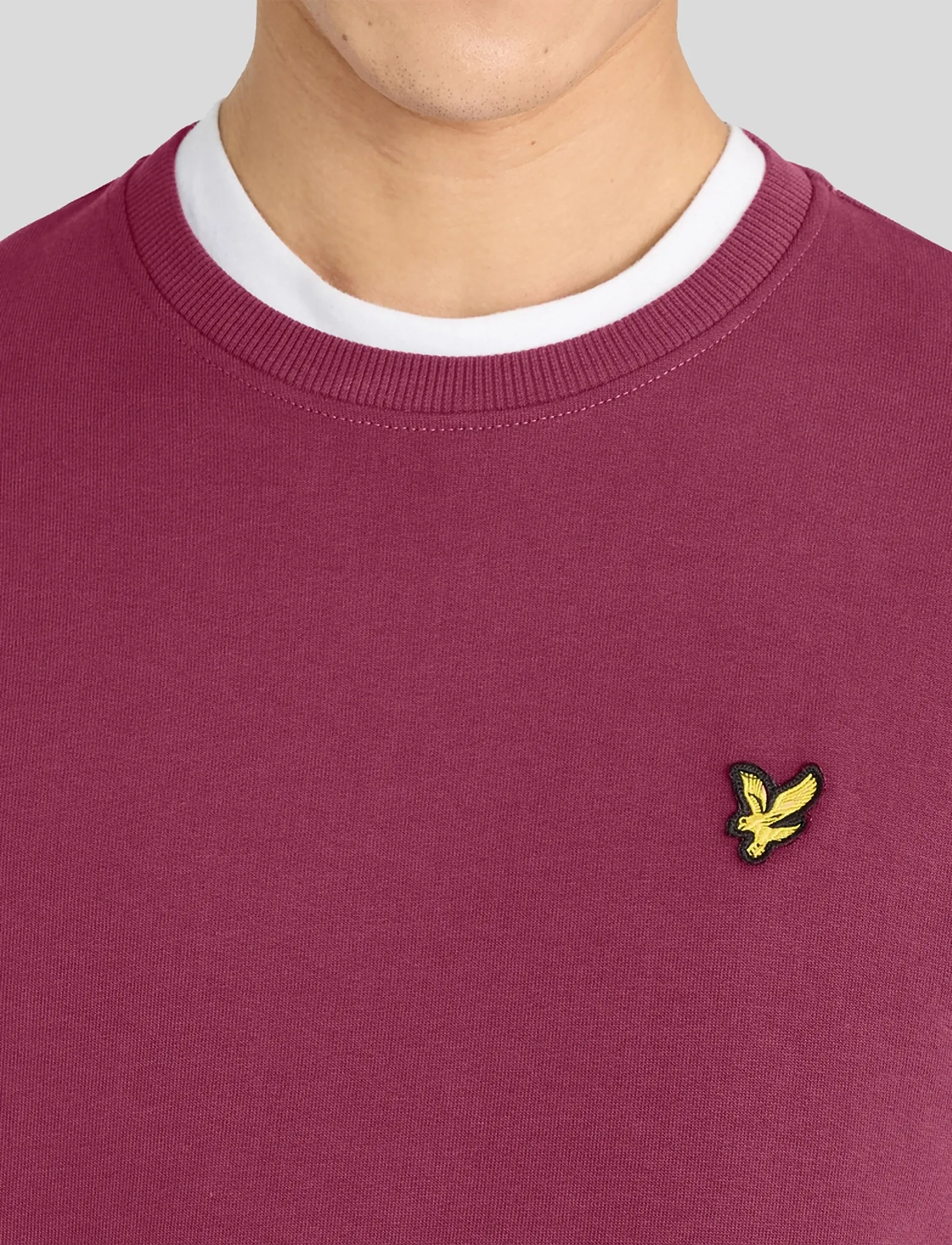Lyle & Scott - Crew Neck Sweatshirt - sweatshirts - rich burgundy - 3