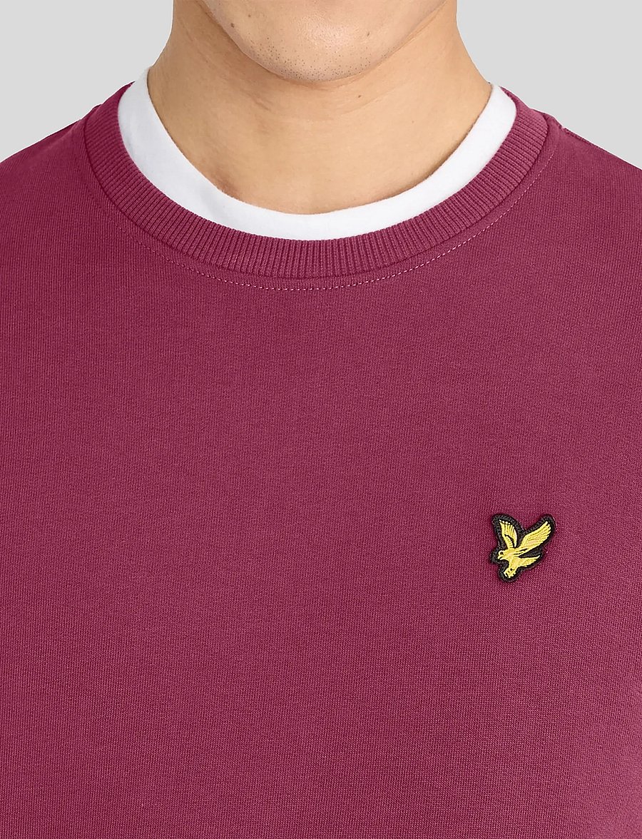 Lyle & Scott - Crew Neck Sweatshirt - sweatshirts - rich burgundy - 3