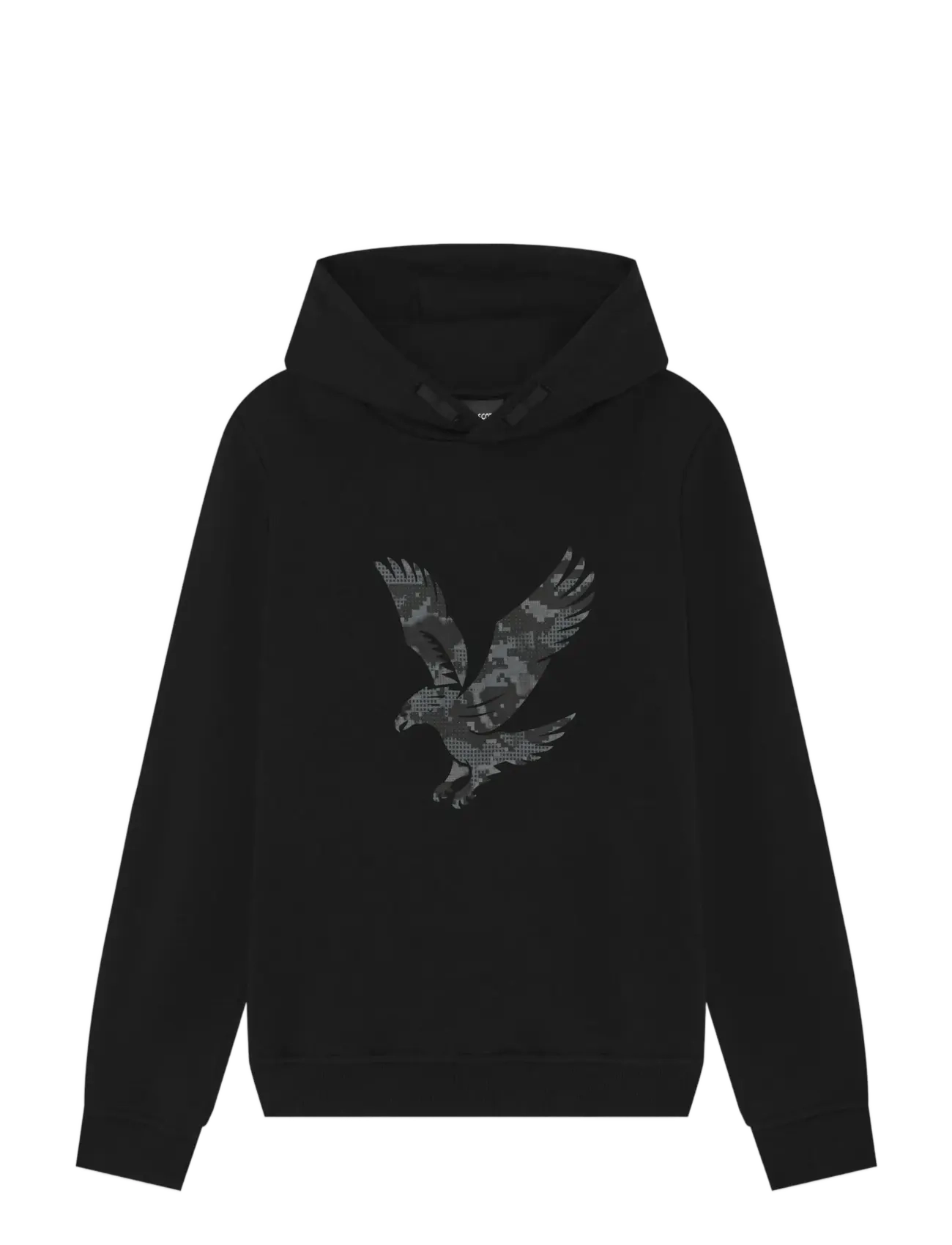 Lyle & Scott Pixelated Eagle Print Hoodie - Osta suuruse järgi - JET BLACK / black