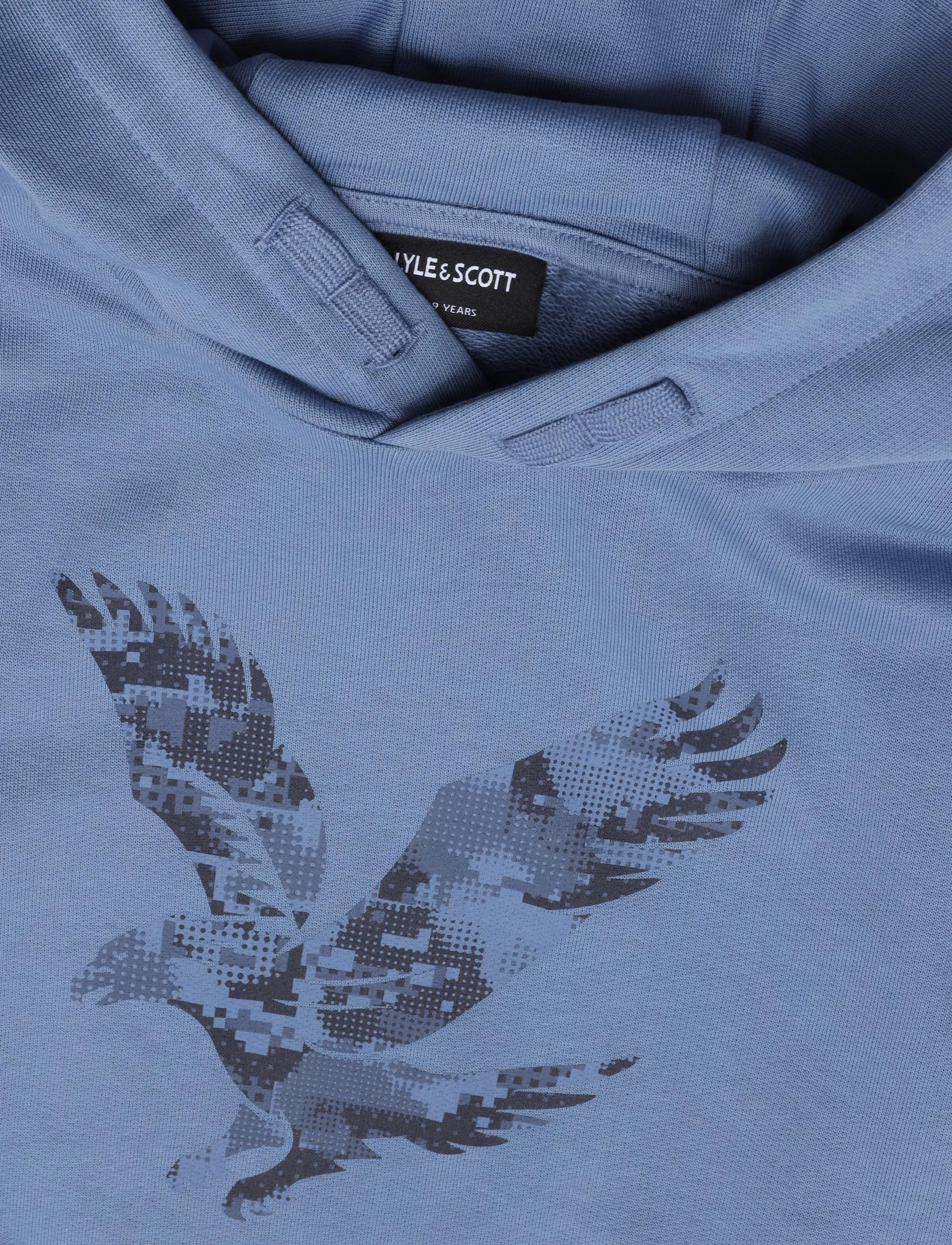 Lyle & Scott - Pixelated Eagle Print Hoodie - hettupeysur - power blue - 2