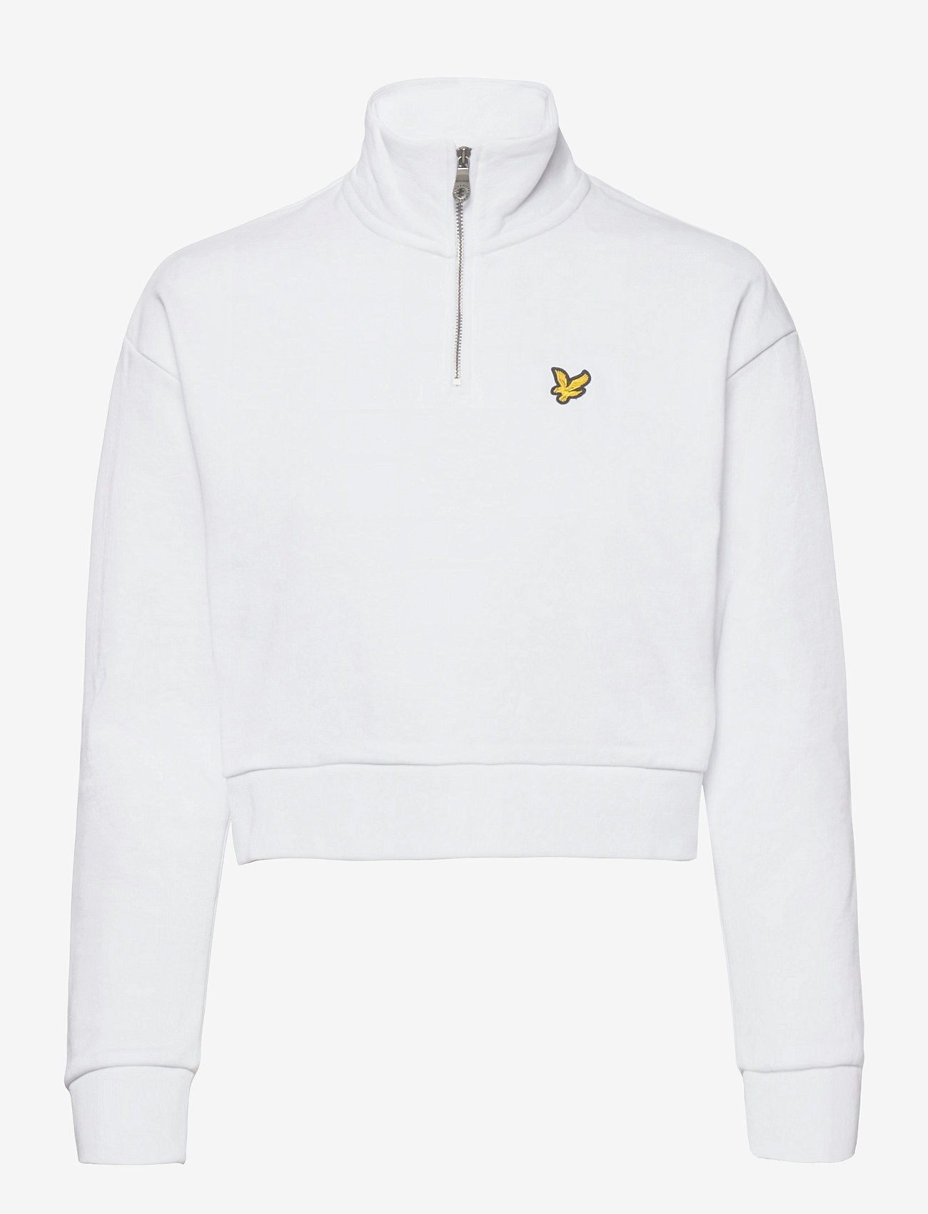 Cropped 1/4 Zip - WHITE