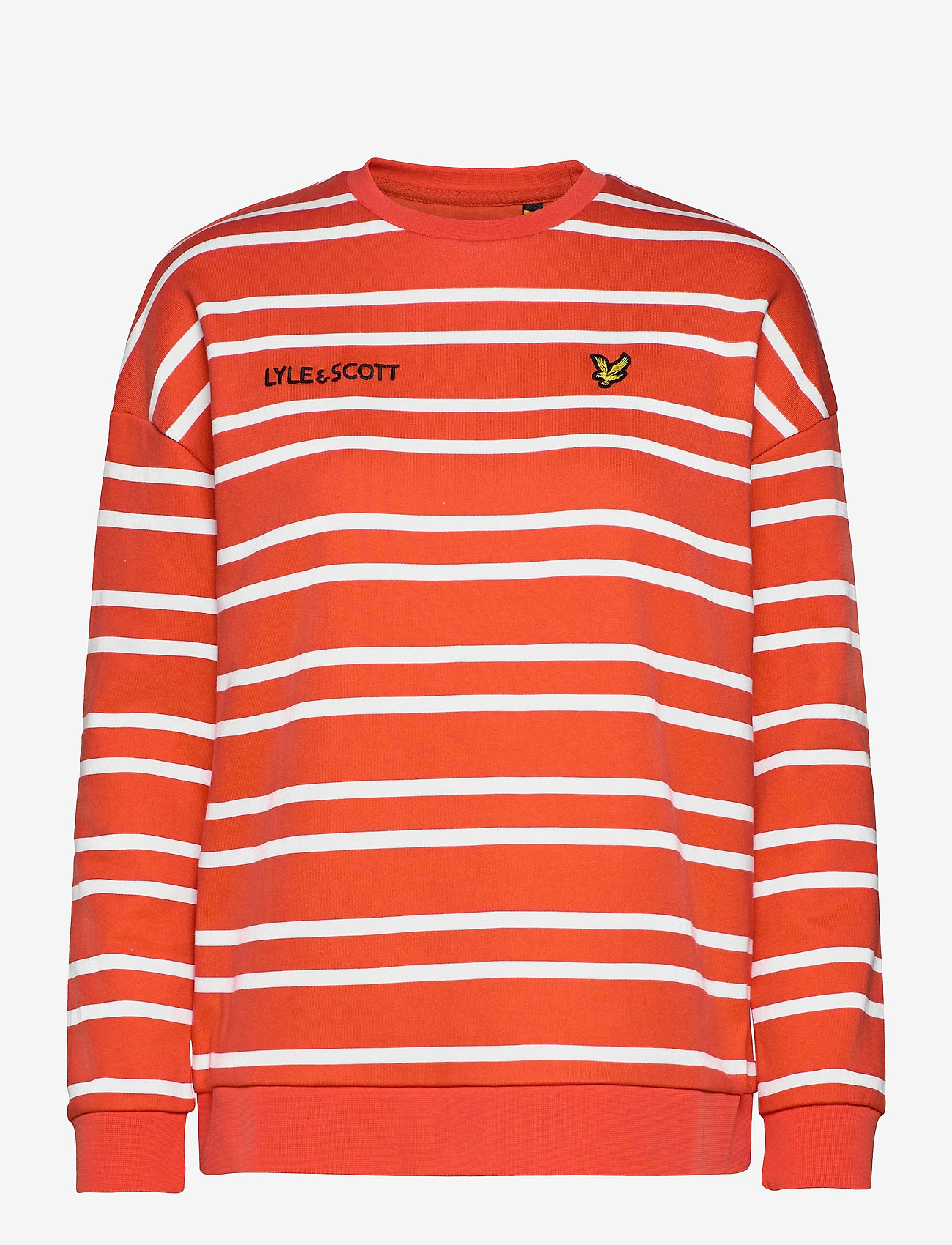 Lyle & Scott - Striped Sweatshirt - paprika orange - 0