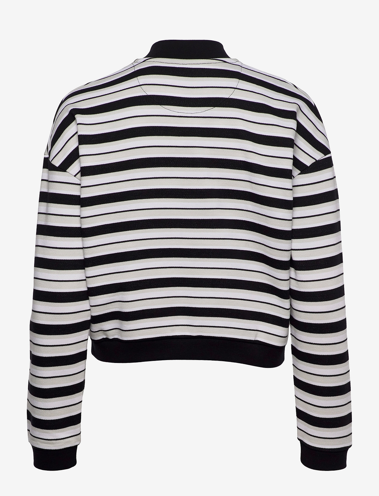 Lyle & Scott - Stripe Bomber Sweatshirt - jet black - 1