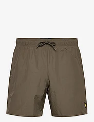 Lyle & Scott - Plain Swimshort - swim shorts - w485 olive - 0